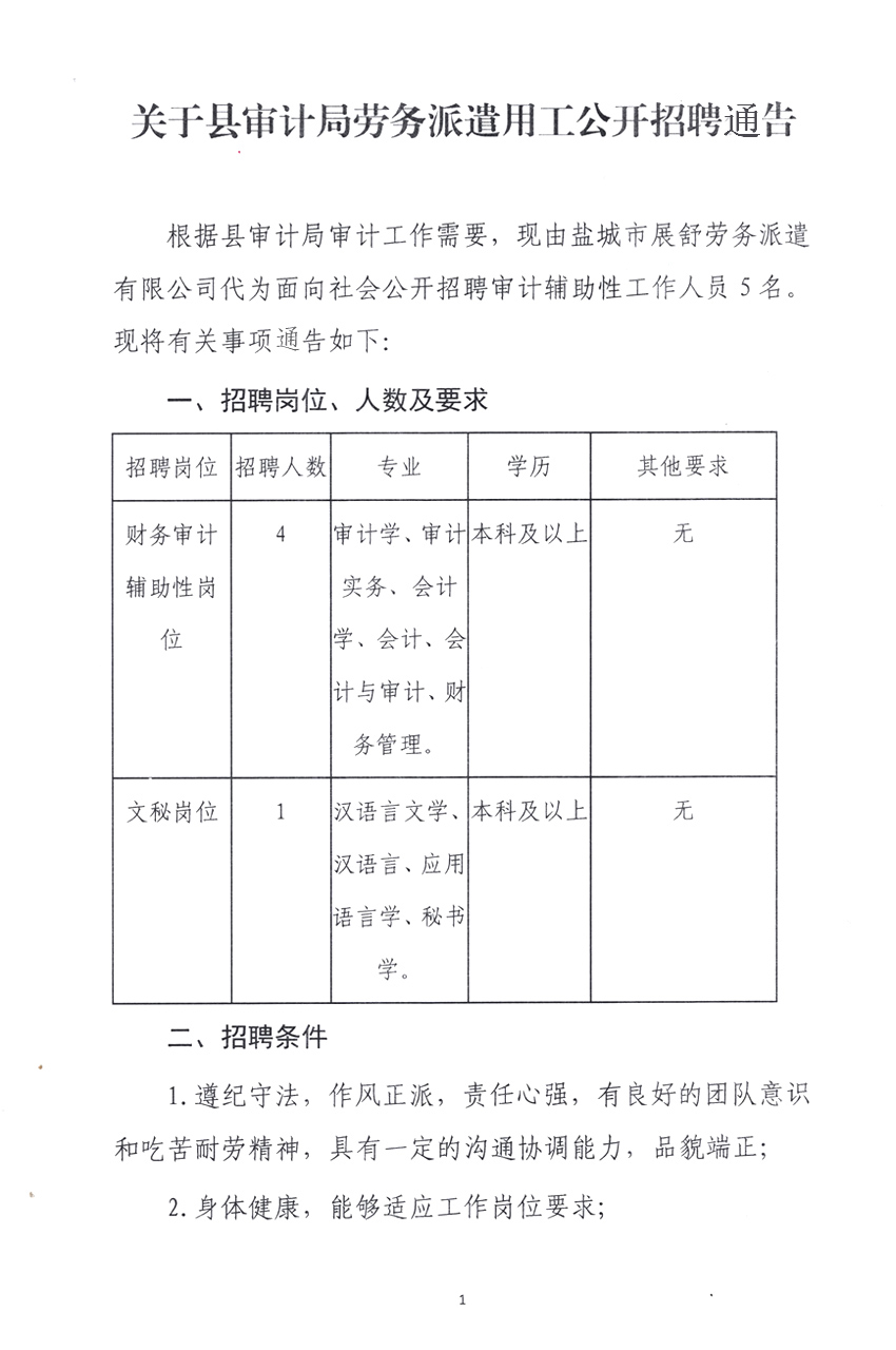 翠峦区审计局招聘启事全新发布